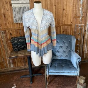 Striped Silk Nic + Zoe Cardigan